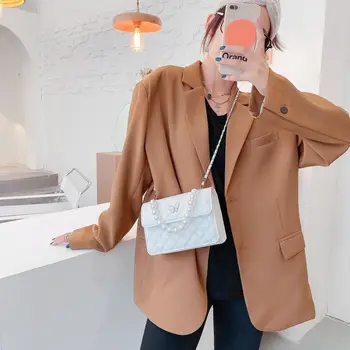 S. IKRR korėjos Prabanga Rankinės Moterų Krepšys Oda Grandinės Crossbody Krepšiai Moterų 2020 M. Dizaineris Shopper Diamond Hasp Pečių Maišą