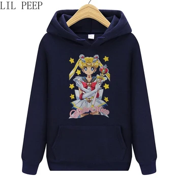 Sailor Moon Anime Palaidinukė Vyrai/moterys 2020 m. Rudenį hoodies Atsitiktinis Hip-Hop Spausdinti Juokinga Kawaii mados viršūnes