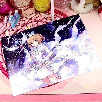 Sailor moonCard Gūstītājs Sakura Anime Veiksmų Skaičius, Atspausdinta Nuotrauka Fone Staltiesė Animacinių filmų Gyvūnų PU Kūrybos Lentelė Kilimėlis Žaislas