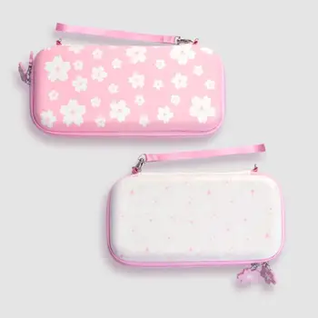 Sakura Rožinis dėklas skirtas Nintendo Jungiklis Lite – Portable Hard Shell Kelionių lagaminas Nintendo Jungiklis NS ir Priedai