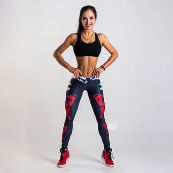SALSPOR Naujas Moterų Spausdinti Blauzdinės Drugeliai Skaitmeninis Spausdinimas Aukšto Juosmens Slim Fit Fitneso Legging Atsitiktinis Sporto Kelnės Moteriška