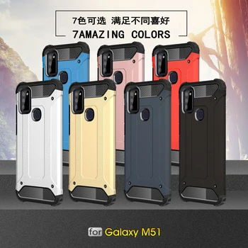 Samsung Galaxy M51 A21S Padengti M21 M30S M01 A51 A71 M31 antidetonaciniai Patikima Šarvai Silikono Telefoną Atveju 