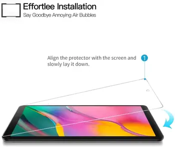Samsung Galaxy Tab 10.1 2019 T510 T515 - Tablet Grūdintas Stiklas Screen Protector Cover Sprogimų Tablet Ekrano Plėvelė