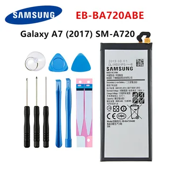 SAMSUNG Originalus EB-BA720ABE 3600mAh Baterijos Samsung Galaxy A7 2017 versija A720 SM-A720 A720F SM-A720S A720F/DS +Įrankiai