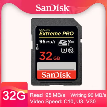 SanDisk Extreme Pro SD Kortelę 32g SDHC cartao de me64g atminties card128g tarjeta 256g SDXC UHS-I Class10 U3X V30 4K Canon Fotoaparatą