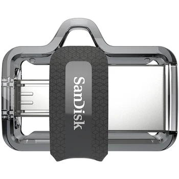 SanDisk OTG USB Flash Drive 16GB 32GB USB 3.0 Dual Mini Pen Drives 128GB 64GB PenDrives PC ir 