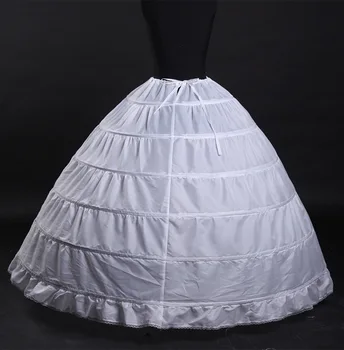 Sandėlyje 2020 Balta 6 Žiedai, Apatiniai sijonai Šurmulio, skirtas Kamuolys Suknelė Vestuvių Suknelės Underskirt Vestuvių Aksesuarai, Vestuvių Crinolines
