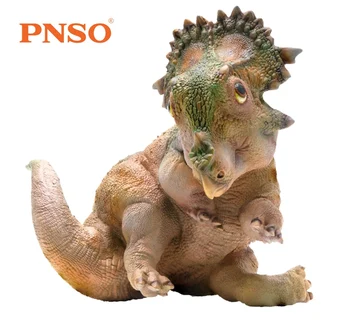 SANDĖLYJE! PNSO Jaunų Sinoceratops Kūdikių Imituojamas Realus Juros periodo Dinozaurų Pav Gyvūnų Modelio Surinkimo Dovana Vaikams Suaugusieji