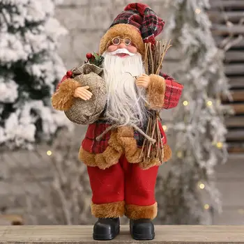 Santa Claus Figerine (6 Stilius) Kalėdų Dovanos, Namų Dekoracijas Nuolatinis Kalėdos Santa Claus Lėlės Kalėdų Dekoracija Namuose