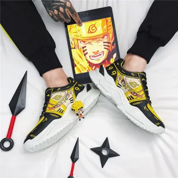 Sasuke Naruto Anime Cosplay Bateliai Vyrai Iš Batelių Mados Clunky Sportbačiai, vyriški Laisvalaikio Bateliai Hip-Hop Pėsčiomis Dropshipping