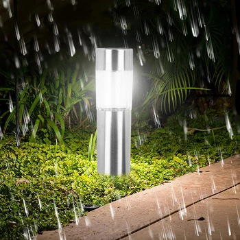 Saulės šviesos sodo puošmena LED vejos lempos cilindro formos žibintas LED lauko vandeniui garden park villa kelias kraštovaizdžio lempos