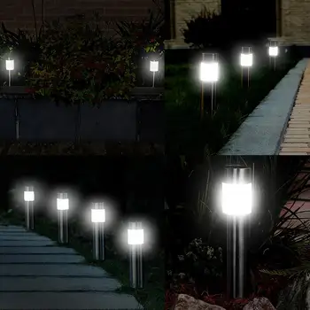 Saulės šviesos sodo puošmena LED vejos lempos cilindro formos žibintas LED lauko vandeniui garden park villa kelias kraštovaizdžio lempos