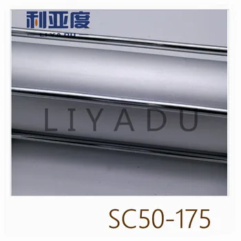 SC50*175 Strypas aliuminio lydinio standartinis cilindras SC50X175 pneumatiniai komponentai 50mm Cilindro Eiga 175mm