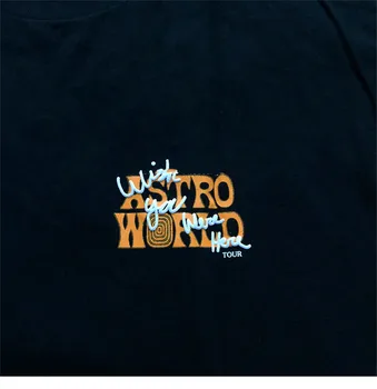 Scott Travis Astroworld Išskirtinis Housto Tee marškinėliai Wen 1:1 Aukštos Kokybės sportinius marškinėlius, Viršuje Tees Scott Travis ASTROWORLD marškinėliai