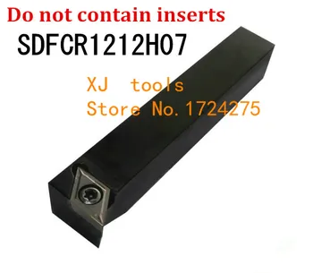 SDFCR1212H07/ SDFCL1212H07 Metalo Staklės, Pjovimo Įrankiai, Tekinimo Staklės, CNC Tekinimo Įrankiai, Išorės Tekinimo Įrankio Laikiklis S-Type SDFCR/L