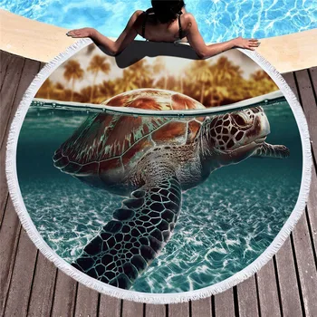 Sea turtle nuotrauką spausdinti paplūdimio rankšluosčiai Vonia Rankšluostį Turas Paplūdimio Rankšluostį Toalla Playa Valgiaraščių De Plage Toalha De Praia Havlu kilimas