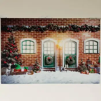Seekpro Fotografijos Fone Linksmų Kalėdų, Laimingų Naujųjų Metų Šaliai Animacinių Filmų Sniego Santa Claus Fonas Foto Photocall
