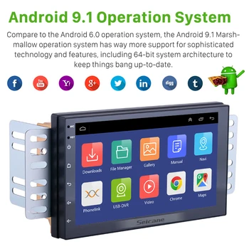 Seicane 2 DIN Universalus Android 10.0 Automobilių GPS Multimedia 