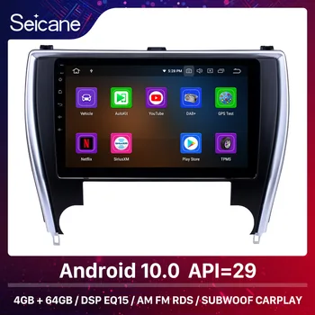Seicane IPS Carplay Android 10.0 Automobilių GPS Navigacija Radijo 10.1 colių Toyota Camry（Amerikos versija）paramos Atsarginę kamerą