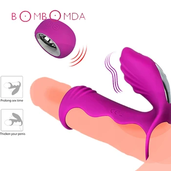 Sekso Parduotuvė Vibracijos Penio Mova Žiedas Sekso žaisliukai Vyrams Masturbacija Vibratorius Moteris Nuotolinio Valdymo Cockring Suaugusiųjų Sekso Produktus