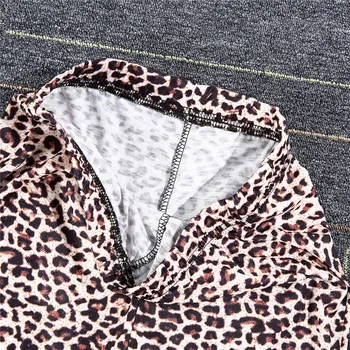 Seksualus Leopardas Spausdinti Antblauzdžiai Aukšto Juosmens Atsitiktinis Fitneso Veikia Slim Fit Antblauzdžiai Sporto Kelnės