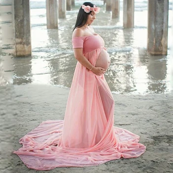 Seksualus Motinystės Suknelės Už Nuotrauką Šaudyti Openable Nėštumo Suknelė Fotografijos Prop Maxi Suknelė Suknelės Nėščioms Moterims, Drabužiai