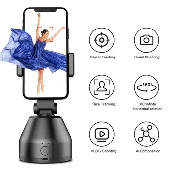 Selfie Lazdos Nešiojamą Gimbal Automobilinis-Laikiklis Stebėjimo Robotai Operatoriumi Smart Asmens 360-Rotacijos Sekite Objektų Nuotrauka Vlog