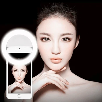 Selfie LED Žiedo Užpildyti Šviesos Nešiojamas Mobiliojo Telefono 36 LED Selfie Lempos, 3 lygių Apšvietimas Šviesos Žiedo Įrašą Visus mobiliuosius Telefonus
