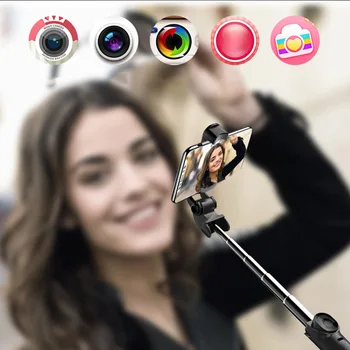 Selfie Stick Trikojo Nešiojamų 360 Laipsnių Sukimosi Su Bluetooth Nuotolinio Mobilaus Telefono JR Pasiūlymai