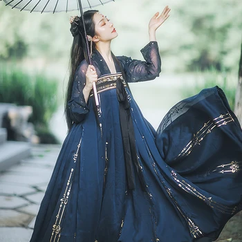 Senovės Tango Kostiumas Hanfu Suknelė Tradicinės Kinų Apranga Moterims Senovinių Pasakų Suknelė Nacionalinių Šokių Kostiumai Hanfu Cosplay