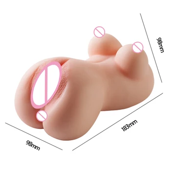Sexy Ass Sekso Lėlė Realistiškas 3D Krūties Makšties Analinis Vyrų Masturbator Seksualus Pūlingas Kišenėje Makšties Suaugusiųjų Sekso Žaislai Vyras Čiulpti Taurė