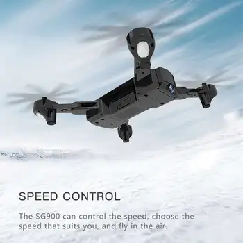 SG900 Sulankstomas drone profissional su Dual Camera drone 4K Selfie WiFi FPV Plataus Kampo Optinis Srauto RC Quadcopter Sraigtasparnio Žaislas