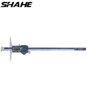 Shahe 0-300 mm plieno vernier suportas elektroninių dvigubi kabliukai gylis suportas skaitmenine liniuote vernier suportas 300mm
