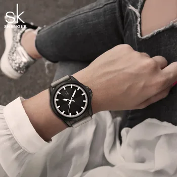 Shengke Mados Moterų Sporto Laikrodžiai Didelis Ciferblatas Vandeniui Paprasta Ponios Žiūrėti Moterų Šviesos Laikrodis Reloj Mujer Zegarek Damski