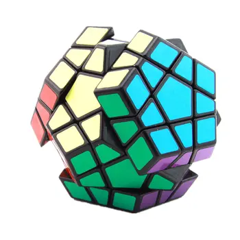 Shengshou 3x3 Megaminxeds Kubo Juoda Balta Lipdukas 3x3x3 Magic Cube 3Layer Greitis Kubo Profesinės Įspūdį Žaislas Vaikams