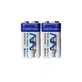 SHSEJA 1000mAh SUPER DIDELIS 9V li-ion ličio 9 Voltų Batterie Hersteller garantie+1PCS 2-lizdas smart AA AAA 9V 18650 baterija, įkroviklis