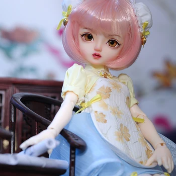 Shuga Pasakų Shiri 1/6 BJD Doll Anime Pav Dervos YOSD Žaislai Vaikams Siurprizas Mergaičių Gimtadienis, Pilnas Komplektas Cute Baby Doll