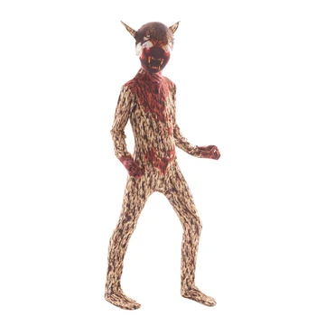 Siaubo Monstras Klounas Helovinas Kostiumas vaikams Vilkolakis Baisu Voras Skeleto Kostiumą Fancy Dress Creepy Demonas Puras Jumpsuit