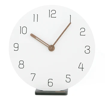 Sieninis Laikrodis Modernus Minimalistinio Šiaurės Kambarį Miegamasis Išjungti ClockHome Kūrybos Stalo, Staliniai Laikrodžiai, Papuošalai