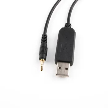 Silicio CP2102 USB į RS232 Auksą, Padengtą 3Poles 2,5 mm, 3,5 mm Kištukas Audio jungtis Adpater Keitiklio Kabelį, 6ft