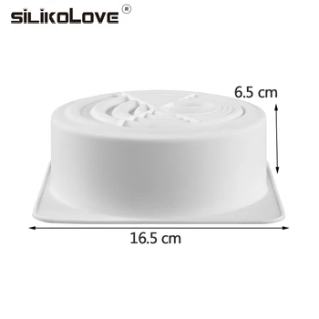 SILIKOLOVE Didelis Silikono Torto Formą Kepimo Įrankiai Silicio Bakeware Apdaila Apvalios Sūkurio Formos 3d Pan,Ne klijuoti,FDA Saugiai