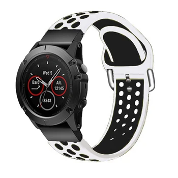 Silikonas Quick Release Watchband Dirželis 26 22MM Garmin Fenix 6X 6 6S Smartwatch Easyfit Riešo Juostos Correa Fenix 5X 5 5S 3 3HR