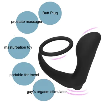 Silikono Vyrų Prostatos Massager Vibracija Butt Plug Analinis Vibratorius Masturbator P-Taško Stimuliatorius Suaugusiųjų Analinio Sekso Žaislus Vyras Gėjams