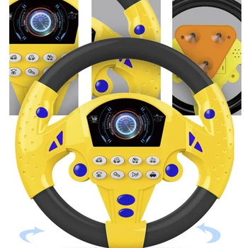 Simuliacinis vairas, žaislų, muzikos imituojamas copilots vairas ikimokyklinio ugdymo švietimo žaislai vaikams