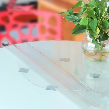 Skaidri pvc staltiesė atspari vandeniui lentelė padengti vandeniui naftos medžiaga minkšta stiklo staltiesė 1,0 mm laivas roll placemat pagalvėlės