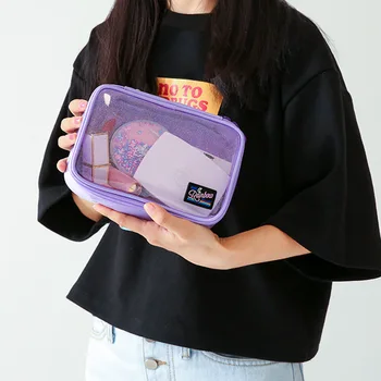 Skaidrus Kosmetikos Atveju Moterims kelionės PVC Laikymo paketas Vandeniui Mergaičių Didelės Talpos makiažas Maišelį Korėja Japonija