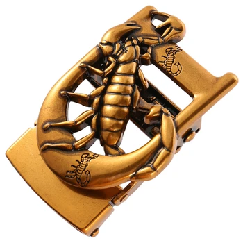 Skorpionas D Automatinis diržo sagtis vyrams nederėtų kūno Mados Tinka jean plotis 3,5 cm Odinis juosmens juosta Priedai