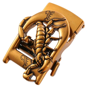 Skorpionas D Automatinis diržo sagtis vyrams nederėtų kūno Mados Tinka jean plotis 3,5 cm Odinis juosmens juosta Priedai