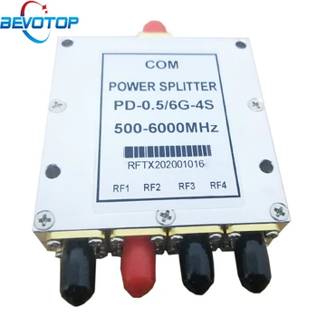 SMA Microstrip Power Splitter Vieną Tašką Keturių 0.5 GHZ-6GHz SMA RF Combiner WIFI 10W RF Power Splitter