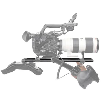 SmallRig Kamera 15mm Geležinkelių Strypas Aliuminio Lydinio Lazdele su M12 Sriegiu DSLR Rig - 40cm 16 Cm Ilgio - 1054 (Paketas 2)